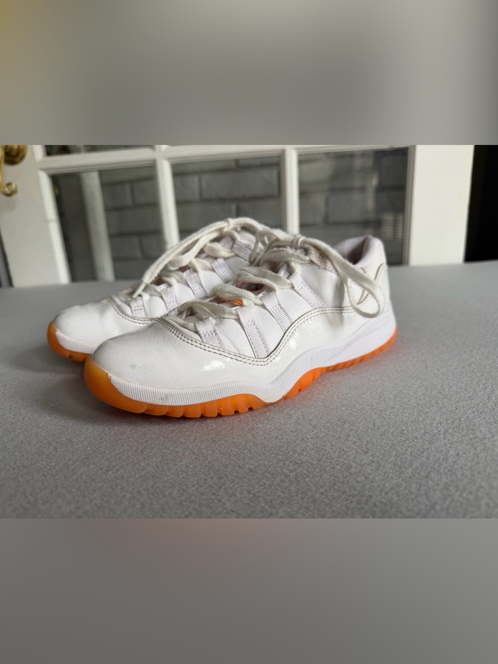 Nike Jordan 11 Retro Low PS White Bright Citrus DJ4328 139 Size 2.5Y